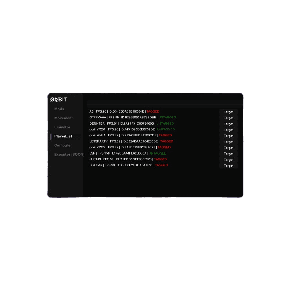 Orbit Mod Menu - View 2